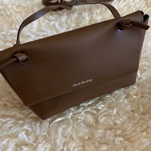 Acne Studios Chocolate Brown mini Crossbody Bag